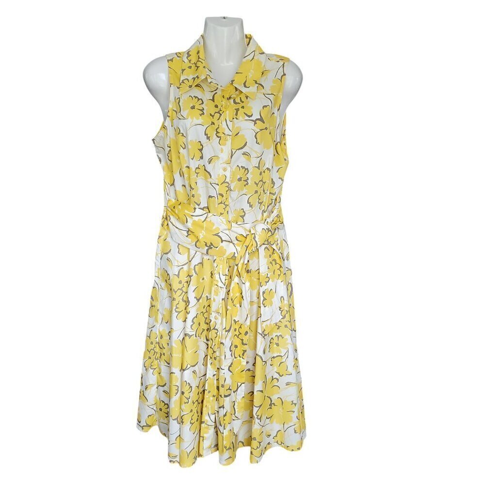 Karin Stevens Petites Floral Fit & Flare Sleeveless Dress 14P